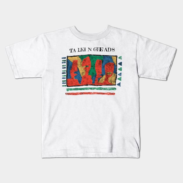 Talking Heads Vintage 80s Kids T-Shirt by BellyWise